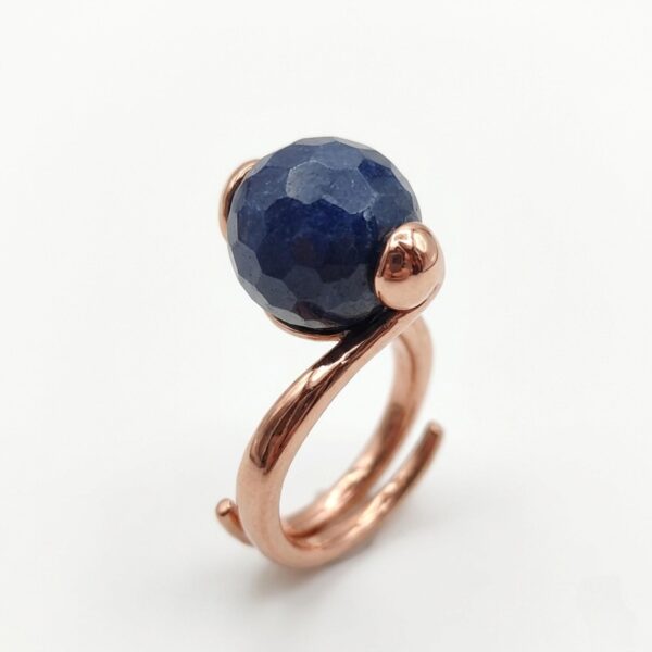 Inel essence cu agat albastru 3