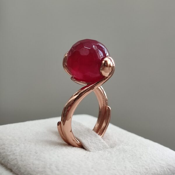 Inel essence cu agat rubiniu 1 Inel essence cu agat rubiniu 1