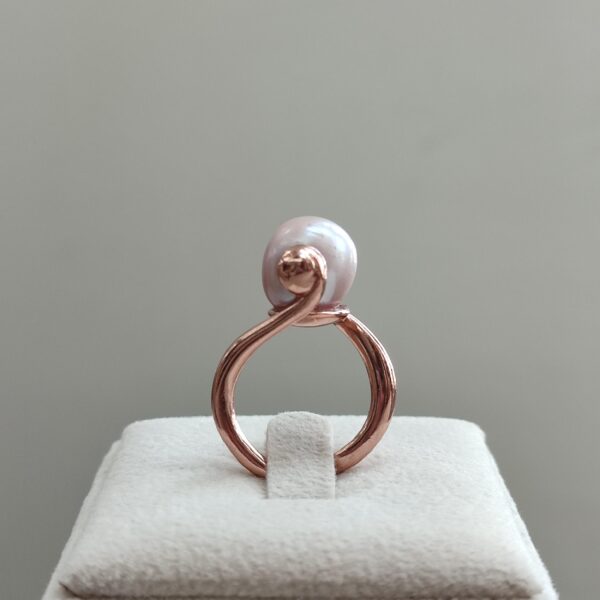 Inel essence cu perla gri Inel essence cu perla gri