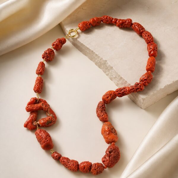 Colier corallia din coral natural Colier corallia din coral natural