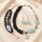 Set miracle din hematit acvamarin si perle 1